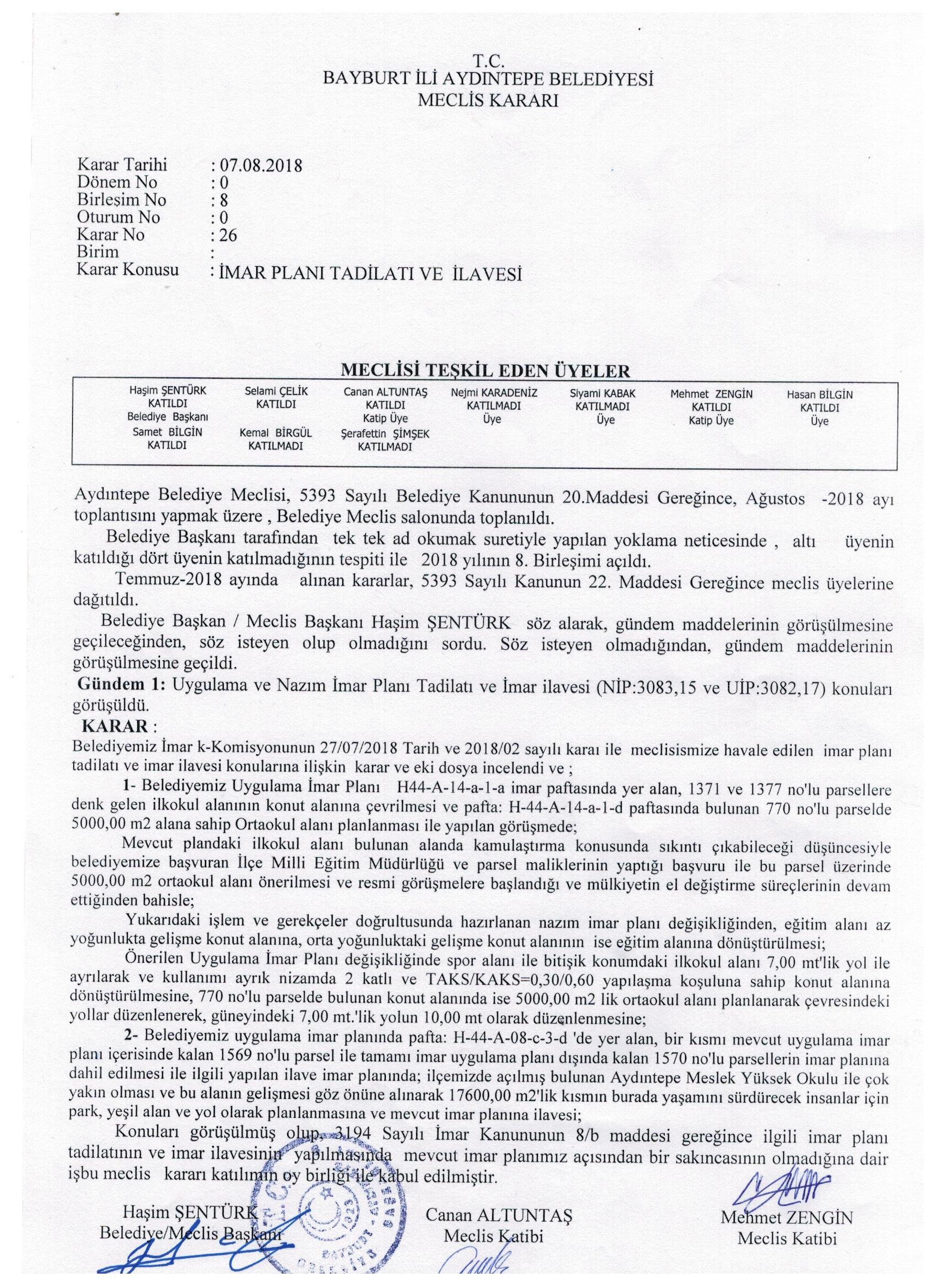 Meclis kararı