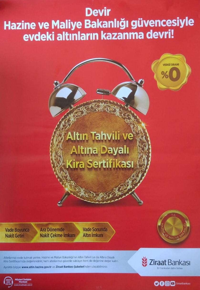 Hazine ve Maliye Bakanlığı güvencesi ile evdeki altınların kazanma devri